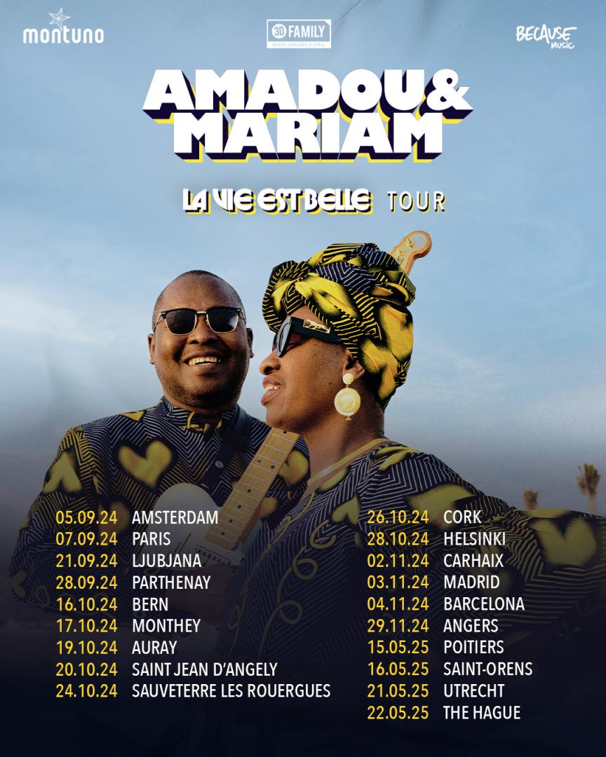 Amadou & Mariam continúan su gira por Europa