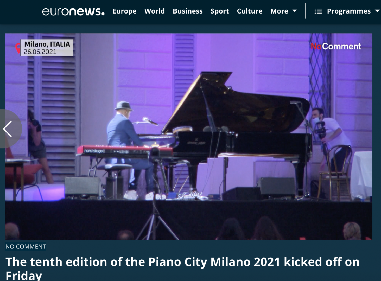 Roberto Fonseca inaugura el Piano City Milano 2021