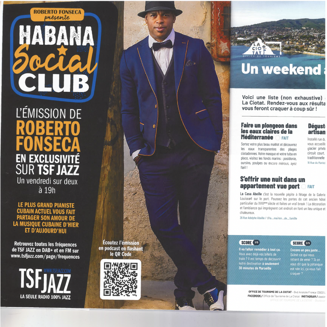 The Roberto Fonseca show, exclusively on TSF Jazz.