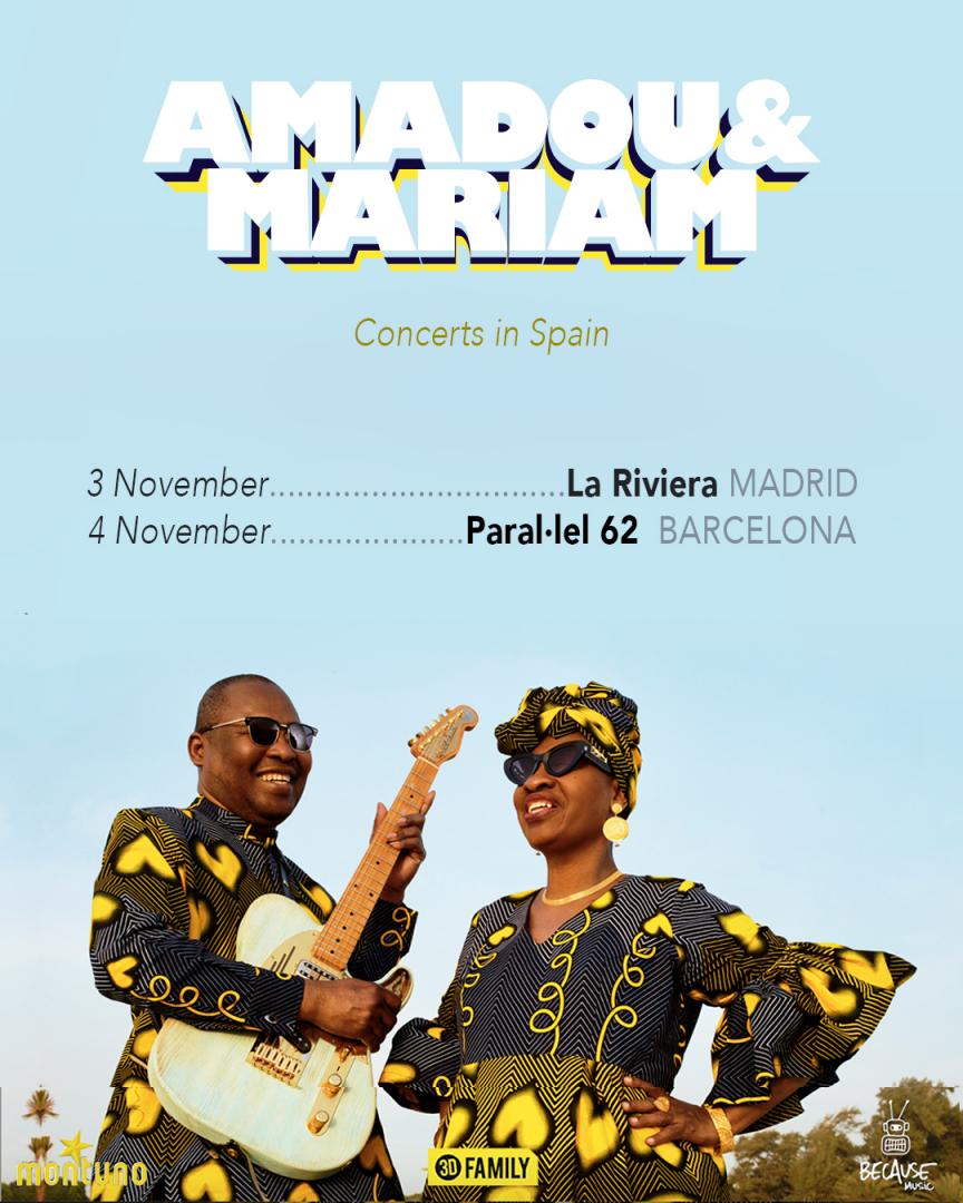 Amadou & Mariam presentan por primera vez La Vie est Belle en un escenario Español